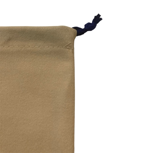 Louis Vuitton Beige Dust Bag Blue Drawstring Blue/Gray Letters 9 1/4” x 14 1/2” - Picture 3 of 10